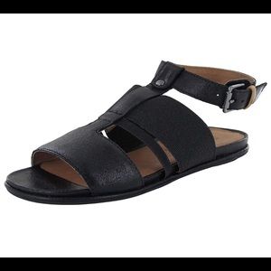 🌷Gentle Souls Black Ophelia Flat Sandal 7.5